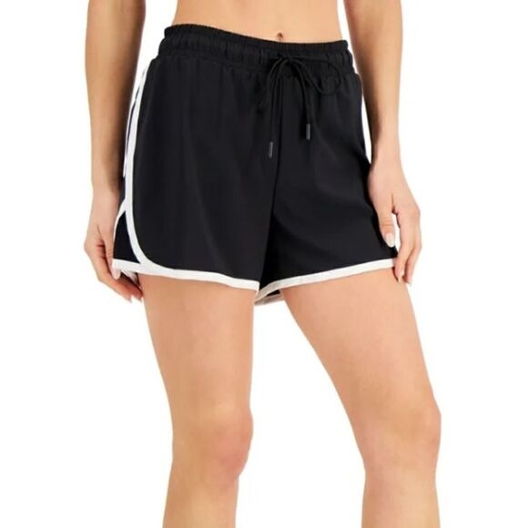 I ID Ideology Women S Drawstring Running Shorts Black, short - Picture 4 of 8